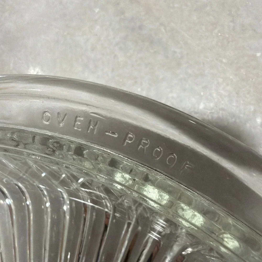Vtg Anchor Hocking Queen Mary‎ Oven-Proof Pie/quiche Dish. 10